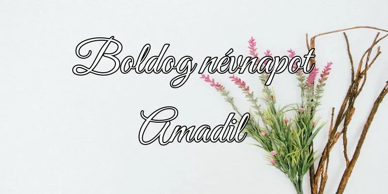 Amadil névnapi köszöntő képeslap