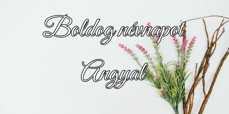 Angyal névnapi köszöntő képeslap