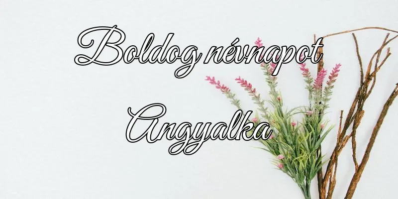 Angyalka névnapi köszöntő képeslap