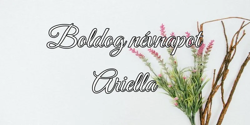 Ariella névnapi köszöntő képeslap