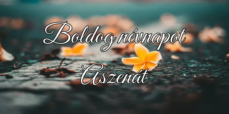 Aszenát névnapi köszöntő képeslap