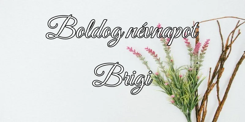 Brigi névnapi köszöntő képeslap