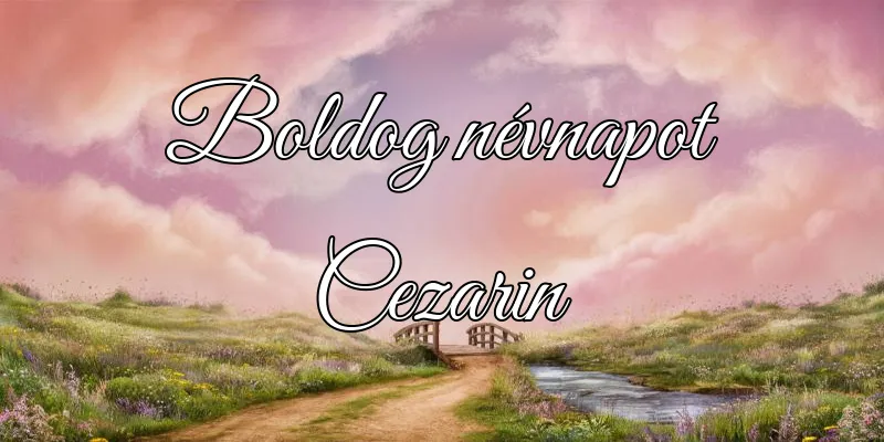 Cezarin névnapi köszöntő képeslap