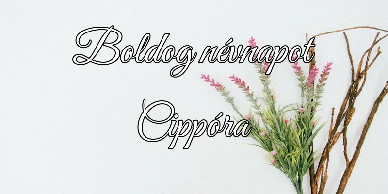 Cippóra névnapi köszöntő képeslap