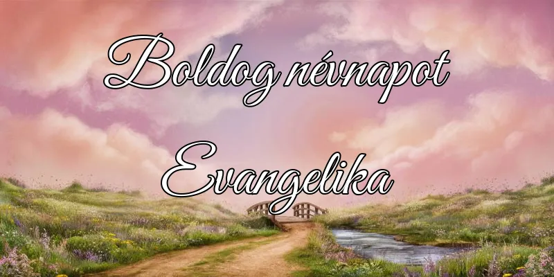 Evangelika névnapi köszöntő képeslap