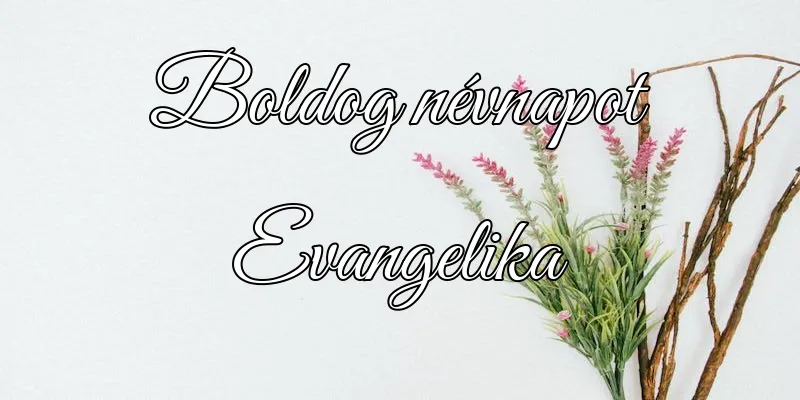 Evangelika névnapi köszöntő képeslap