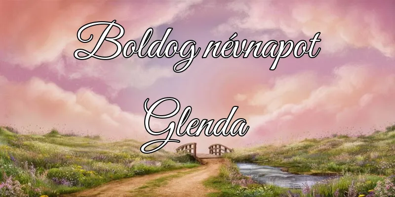 Glenda névnapi köszöntő képeslap