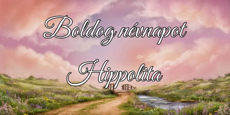 Hippolita névnapi köszöntő képeslap