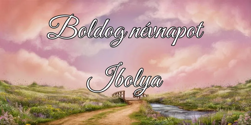 Ibolya névnapi köszöntő képeslap