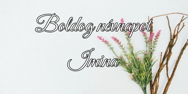 Imina névnapi köszöntő képeslap