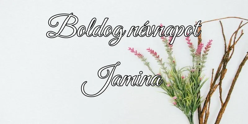 Jamina névnapi köszöntő képeslap