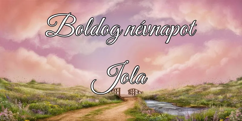 Jola névnapi köszöntő képeslap