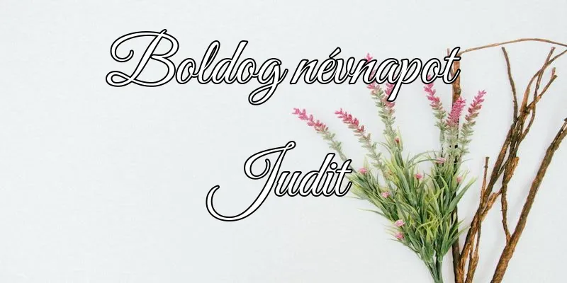 Judit névnapi köszöntő képeslap