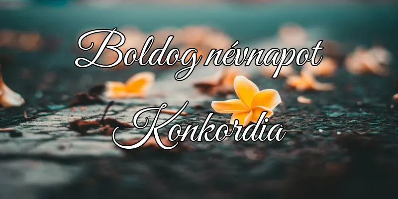 Konkordia névnapi köszöntő képeslap