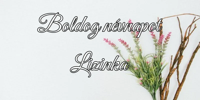 Lizinka névnapi köszöntő képeslap