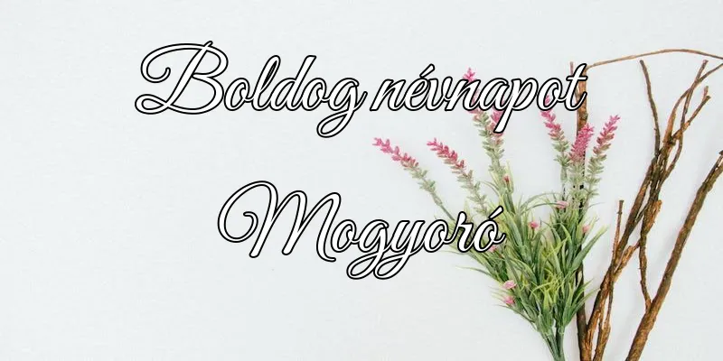 Mogyoró névnapi köszöntő képeslap