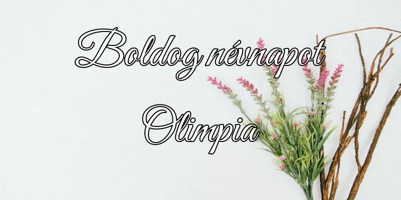 Olimpia névnapi köszöntő képeslap