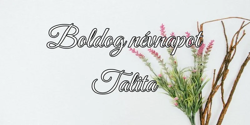 Talita névnapi köszöntő képeslap