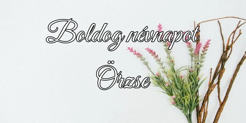 Örzse névnapi köszöntő képeslap