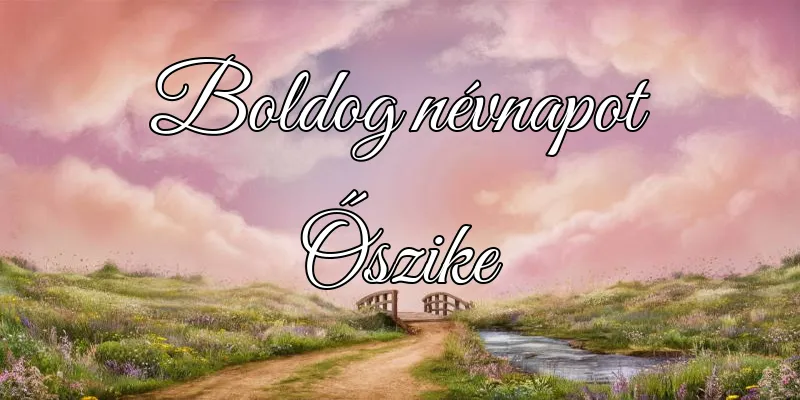 Őszike névnapi köszöntő képeslap